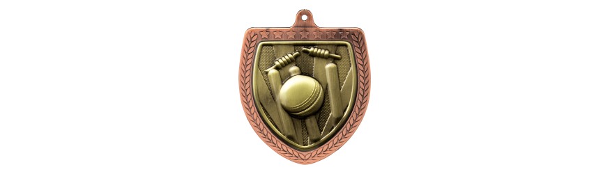  CRICKET COBRA MEDAL 75MM - GOLD, SILVER & BRONZE